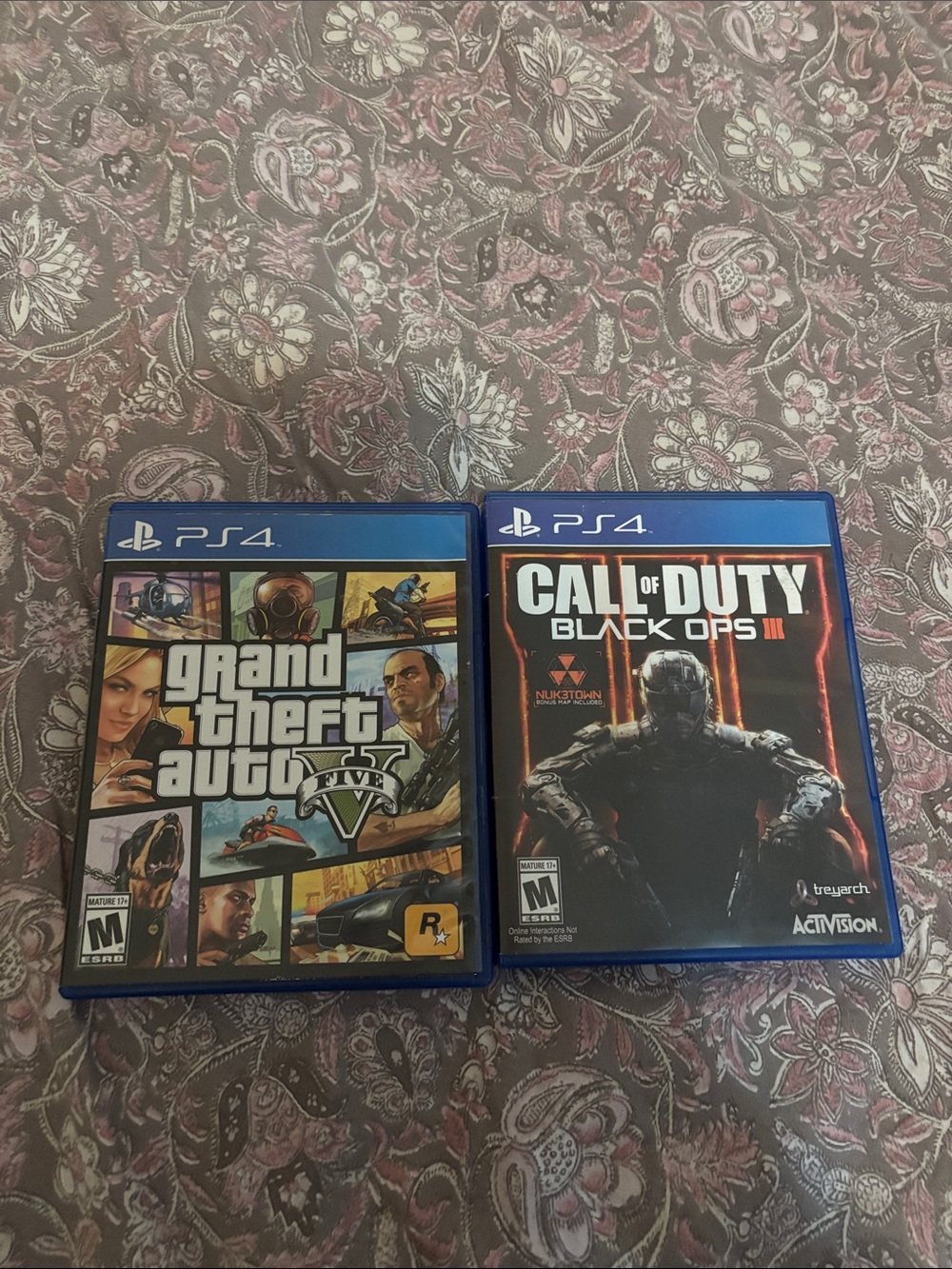 Sony PS4 Grand Theft Auto V & Call of Duty: Black Ops III - Blue Cases